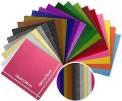 2pcs 12″ x 12″ Soft White Felt Fabric for Unlimited Crafting Possibilities