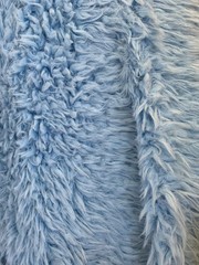 Poppy LIGHT BLUE Flokati Mongolian Short Pile Soft Faux Fur Fabric for Fursuit,