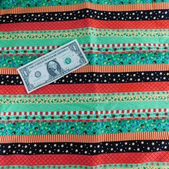 Christmas Fabric Quilting Cotton Border Stripes Kimberly Montgomery MBT 3 Yards
