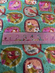 Hobby Lobby Green Bird Fabric Cameo Quilt Cotton 1 Y x 44″ F69