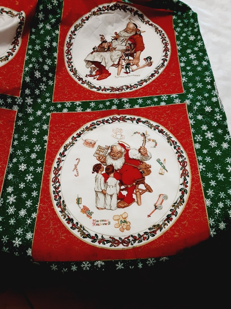 Wamsutta Hallmark Fabric 12 yds 17 In x 44 CHRISTMAS Holiday Norman Rockwell