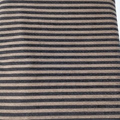Vintage Woven Tapestry Upholstery Fabric 6.5 Yards Black Striped Chenille Velour
