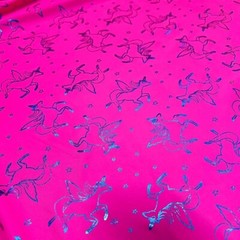 Printed Bright Unicorns 4-way Stretch Fabric 60 “wide Swimsuit Spandex By Yard