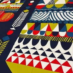 Marimekko Totemi Fabric Colorful 145x120cm Cotton Handcraft