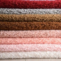 40×63″ Faux Sherpa Shearling Loop Wool Fabric Curly Fur Plush Clothes Toys Craft