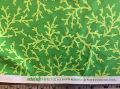 MICHAEL MILLER #PC6622 SEA CORAL-GREEN- BY THE YARD