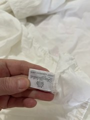 Galimberti Italy 100% Linen White Fabric For Repurpose ONLY 1pc