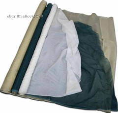 Chinese double-sided Hand Embroidery bright Silk chiffon fabric 0.5meter