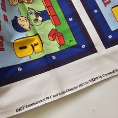 Cranston Print Works Bob The Builder Cotton Fabric Book Panels 19.5″×10″ Each
