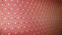 Red Gold Diamond Print Nylon Upholstery Fabric 1 Yard F671