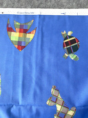 VTG Laura Ashley Upholstery Fabric Patchwork Sea Animals Fish Turtle 56″ x 216″