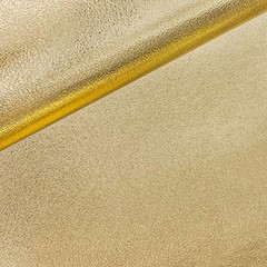 ONEART | Metallic Gold Soft Faux Leather Fabric, 0.9 mm Lambskin Synthetic Pl…