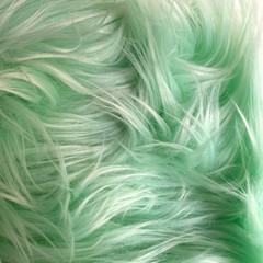 Eden LIGHT MINT GREEN Shaggy Long Pile Soft Faux Fur Fabric by the Yard