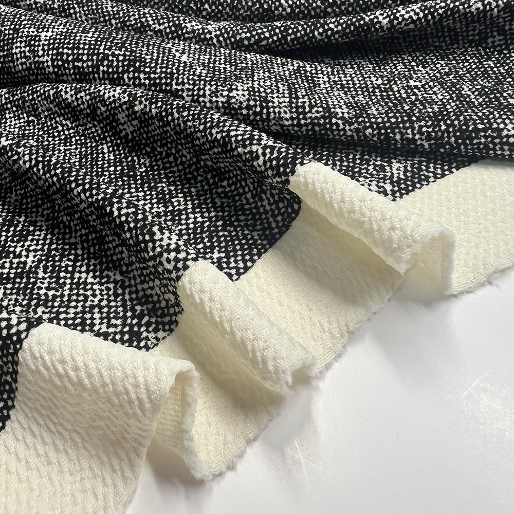 Liverpool Bullet Texture Stretch Grey Ivory Fabric Lot of 2 Yards & 12″ $10