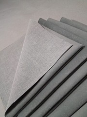 Brown Faux Leather & Grey Suede 10 Piece Fabric Bundle- 18″ x 18″
