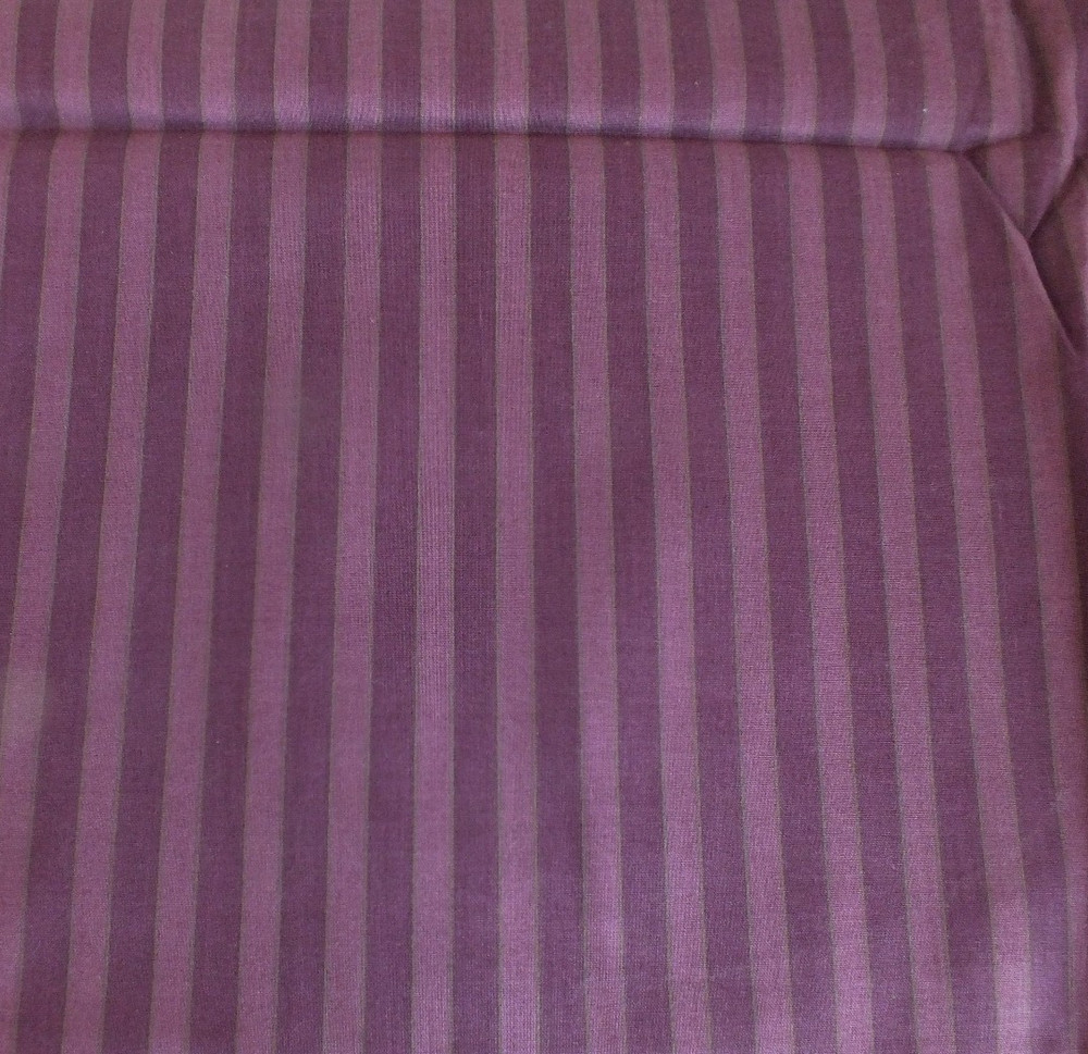 31″ muted purple STRIPE cotton quilting fabric crafts OOP St Nicole and Benartex