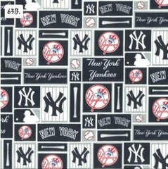 Sports Cotton Fabric by the ½ yard- Baseball Teams