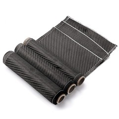 5/10 FT x 8” Real Carbon Fiber Fabric Cloth Roll 3k 200gsm Twill Weave Black