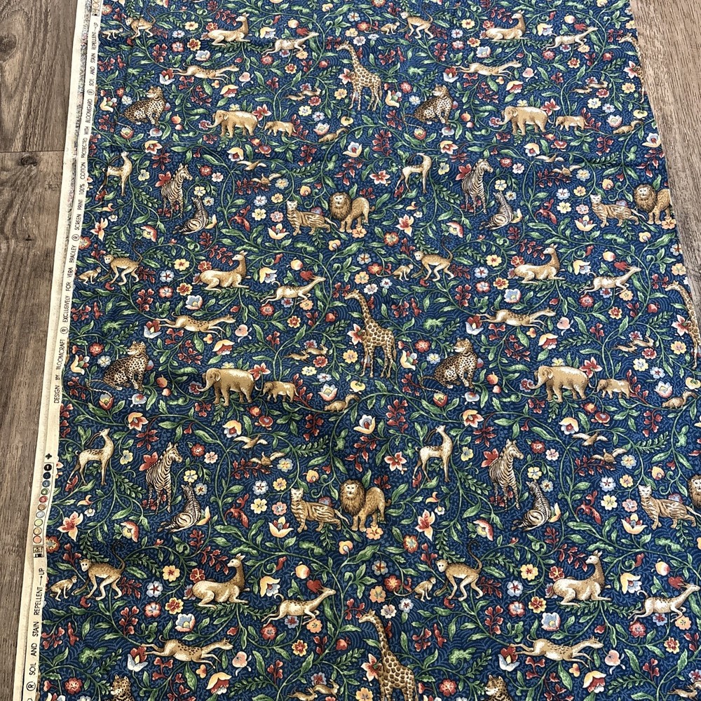 VERA BRADLEY Retired Animal Kingdom Fabric 54″ x 138″