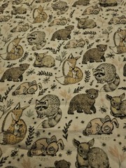 50 X 42 HOBBY LOBBY – FOREST ANIMALS #B101-SLM-P12 FLANNEL (2019)