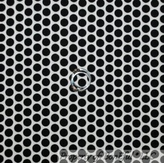BonEful Fabric FQ Cotton Quilt White Black B&W Polka Dot Stripe Calico Xmas Tiny