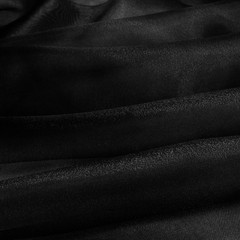 Sheer Organza Fabric by the Yard, 60 Inch Wide Black Organza Fabric Bolt Bridal