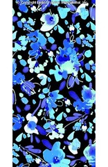 Challis Rayon Printed Inkling, Floral Fabric, Dress Fabric