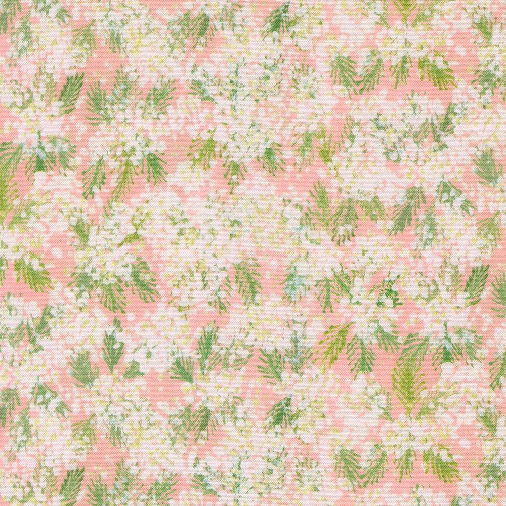 MODA – Sweet Cecily by Janet Clare – Queen Anne Florals Watercolor – Rose 1/4yd