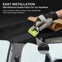 Self Adhesive backing Suede Headliner Fabric Backing Colorfast Mildew-Resistant