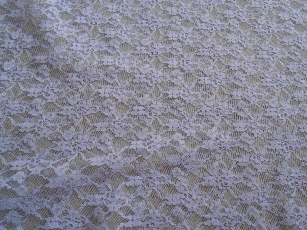 Floral Lace Fabric – Lavender 45″ – by the yard