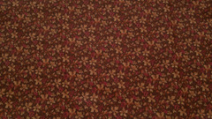Fabric Benartex Fall Leaves & Berries on Dark Brown 24″ x 44″ $3.50