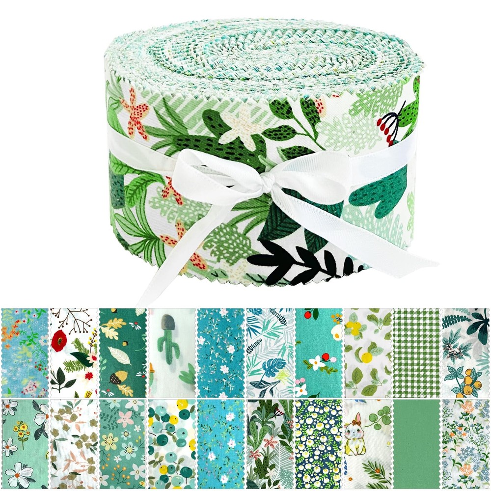 80 Upgraded Precut Strip Jelly Rolls Fabric Strips for Quilting Clearance, 20 As