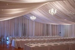 120″ Wide Sheer Voile Chiffon Fabric – Perfect for Elegant Weddings & Events