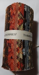 Lot of 3 RJR Fabrics Thimbleberries Twice the charm rolls. Please read.