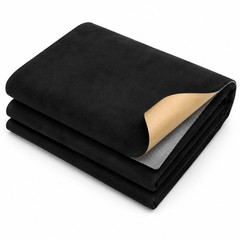 98″ L×60″ W Black Suede w Adhwsive Headliner Fabric Reupholster Aging/Smell Roof