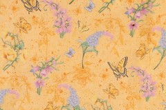 2.0+ Yards 3 Pieces Jo-Ann Fabric Elizabeth’s Garden Butterflies Flowers Yellow