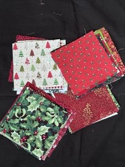 Christmas Charm Pack Fabric Squares,5X5 Inch Pre-Cut Quilting Bundle with Holida