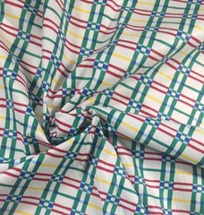 DURALEE WEXFORD PLAID RED GREEN CURTAIN CUSHION FABRIC BY THE YARD 54″W