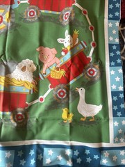 Wee Ones by Oasis Fabrics Baby Farm Animals Cotton Quilt Fabric Panel 25 “X 36”
