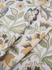 Cotton Floral Linen Designer Fabric Decorative Printed Upholstery Home Décor