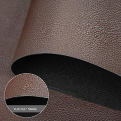 Faux Leather Brown PU Leather Fabric 36″ X 54″ 1 Yard 0.8 Mm Thickness Synthetic