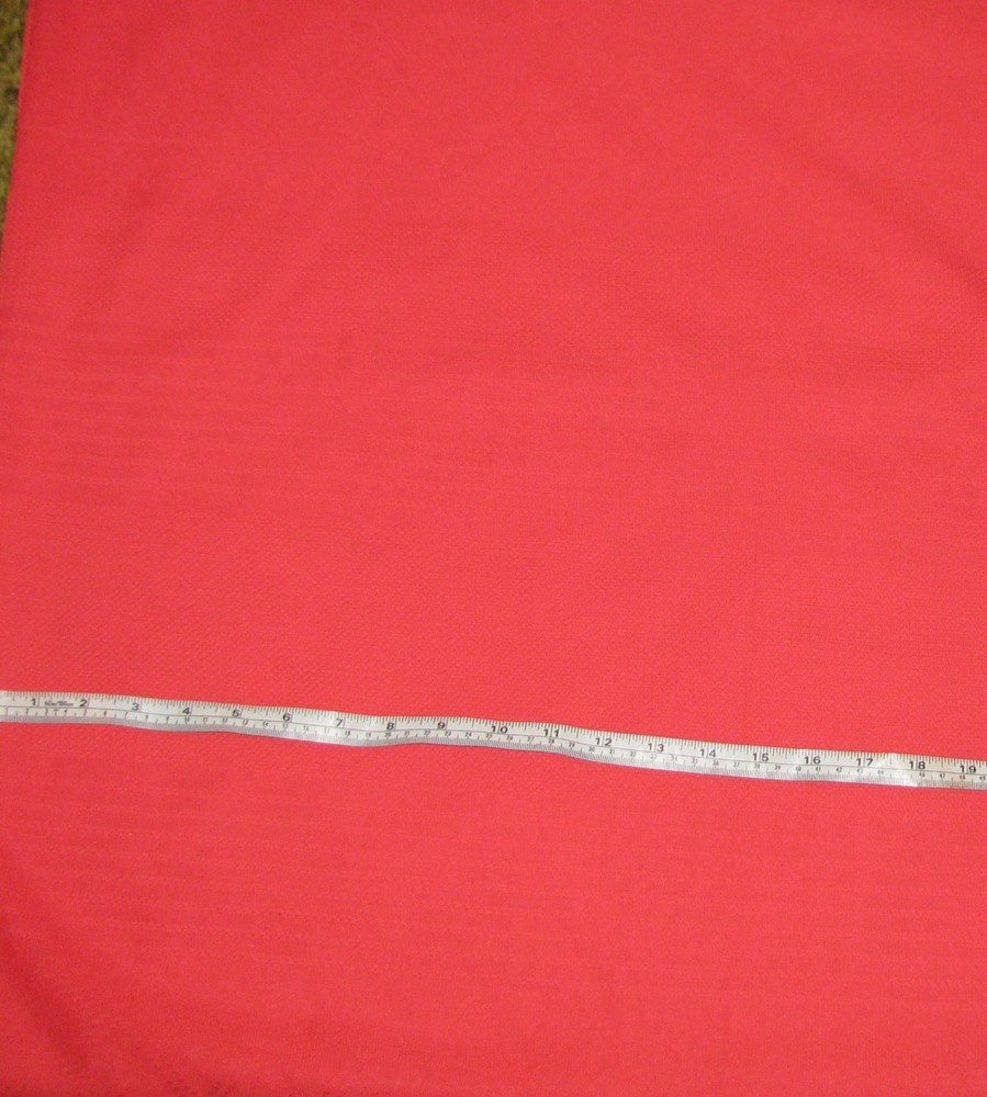 Coral Tone on Tone Single Knit Suiting Fabric 62″ wide x 3 yards long