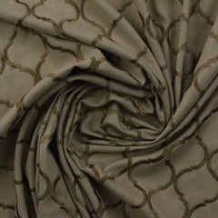 RICHLOOM ORNELLA DRIFTWOOD EMBROIDERED TRELLIS MULTIPURPOSE FABRIC BY YARD 47″W
