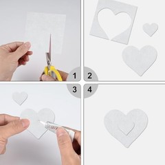 White Felt Fabric Sheets 8 x 12 in 20 Pcs Polyester Craft DIY