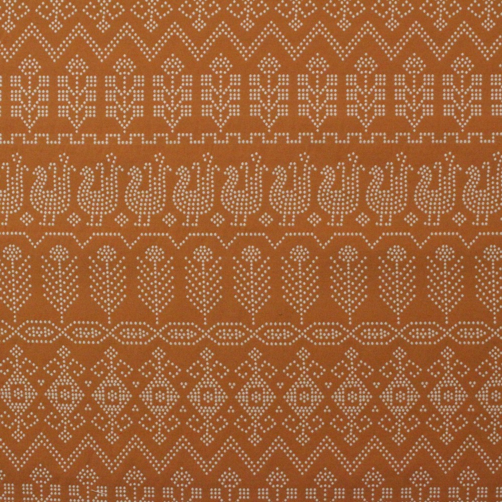 WAVERLY MARSALA DOVE ORANGE CHICKEN TRIBAL UPHOLSTERY DRAPERY FABRIC BTY 55″W