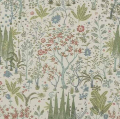 GP & J BAKER LIFESTYLE CURTAIN FABRIC Bridport 6.4 METRES GREEN 100% COTTON