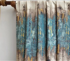 Abstract Love Damask Upholstery Fabric By The Yard, Printed Velvet Fabric