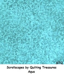 Scrollscapes cotton quilt fabric Quilting Treasures Powder Blue Tonal Scroll