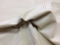 DONGHIA FABRIC JACKSON WILLOW WHITE STRIPE VELVET UPHOLSTERY FABRIC BY THE YARD