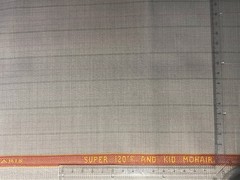 S.T. Dupont Light Gray 70% Super 120s & 30% Mohair English Suiting 3.2m 230g/m